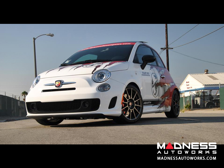 White FIAT ABARTH Wrapped